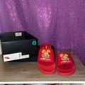Coach Shoes | Coach Disney Parks Sports Mickey Logo Slide Sandals | Color: Red | Size: 8