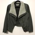 Anthropologie Jackets & Coats | Anthropologie Marrakech Sherpa Lined Moto Jacket | Color: Green | Size: M