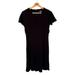 Anthropologie Dresses | Anthropologie Maeve Black Short Sleeve Keyhole Neckline Black Dress In Size 6 | Color: Black | Size: 6