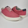 J. Crew Shoes | J.Crew Men’s Explorer Salmon Pink Canvas Shoes Sneakers Size 12 Al058 | Color: Pink/White | Size: 12
