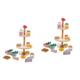 Toyvian 2 Sets Children's Tea Set Decorate Children's Toys Nootropic The House Realistic Cupcake Prop Simulation House Cupcake Doll Accessories Cupcake Modeling Toy Set Wood