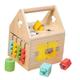 Harilla Montessori Lock Box Toys Activity Board,Learning Toys,Wooden Shape Sorter Toy,Activity Cube Sensory Board for 1 Year Old
