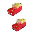 Abaodam 2pcs Folding Playhouses Tents Playhouse Castle Playhouse Kid Beach Tent Car Shape Tents Toy Playhouse for Play Tent Foldable Red Child Basketball Pool