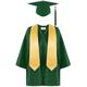 Soolike Children's Nursery Graduation Gown,Preschool Nursery Ceremony Costume Sets Hat Tassel Suit 2024 Graduation Gown And With Tassel for Child Size 2-12 Years for Birthday 4 PCS