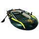 Inflatable Boat, 3 Person Thickened Kayak Canoe with Air Pump Rope Paddle Folding PVC Fishing Boat Inflatable Raft Rubber Boats for Adults Fishing and Kids Coast Outdoor