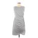 Nine West Casual Dress: Gray Marled Dresses - Women's Size Medium