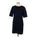 Gap Casual Dress - Sweater Dress: Blue Solid Dresses - Women's Size 10