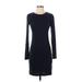 Abercrombie & Fitch Casual Dress - Sheath: Black Solid Dresses - Women's Size Small