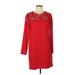 DKNY Casual Dress: Red Dresses - Women's Size 10