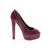 Gucci Heels: Burgundy Color Block Shoes - Women's Size 37.5