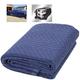 GDMING Moving Blankets, Heavy Duty Furniture Moving Pads, Scratch Resistant Packing Blankets, For Movers Warehouse Transport Reusable Polyester, Customizable (Color : Blue, Size : 180x200cm)