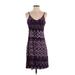 Freedom Trail Casual Dress: Purple Aztec or Tribal Print Dresses - Women's Size Small Petite