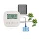 Jemora Automatic Watering System Smart Watering Device Dual Pump System WiFi/Voice/Manual Control Programmable Watering Time Built-in Battery Solar Panel/USB Charging Compatible with Home