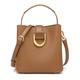 ASIEIT Women Luxury Shoulder Bag with Detachable Strap Genuine Leather Fashion Crossbody Bag Large Capacity Versatile Satchel Bag Female Dating Bag (Brown)