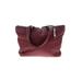 Cole Haan Leather Tote Bag: Burgundy Solid Bags