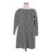 Gap Casual Dress - Sweater Dress: Gray Marled Dresses - Women's Size X-Large