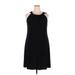Studio 1940 Casual Dress - A-Line: Black Solid Dresses - Women's Size 18