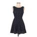 Divided by H&M Casual Dress - A-Line: Blue Hearts Dresses - Women's Size 8