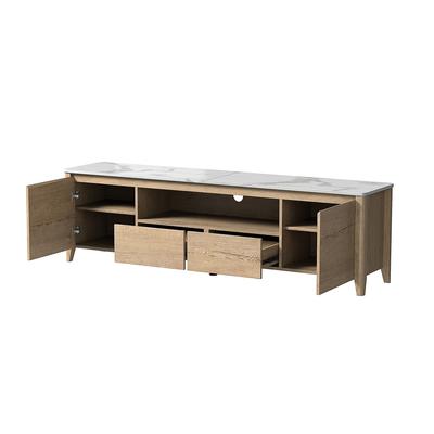 Modern TV stand with LED Lights Entertainment Center TV cabinet