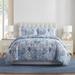 VCNY Home Gill 3-Piece Blue Printed Sea Plants Coastal Quilt Set