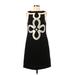 Tory Burch Casual Dress - Shift: Black Graphic Dresses - Women's Size 4