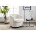 Swivel Barrel Chair, Comfy Round Accent Sofa Chair for Living Room, 360 Degree Swivel Barrel Club Chair, Leisure Arm Chair