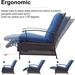Ergonomic Design Patio Recliner Chair,Outdoor Adjustable Lounge Chair, Reclining Patio Chairs