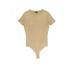 Express Outlet Bodysuit: Tan Tops - Women's Size Small