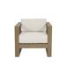 Joss & Main Vienna Teak Patio Chair w/ Sunbrella Cushions Wood in Blue/Brown/White | 31 H x 31 W x 34.5 D in | Wayfair 5501-21-5453