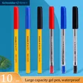 10 German Schneider Ballball Pens 505F/M Large Capacity Continuous Ink Gel Pen 0.5/0.7mm School