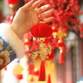 1Pcs Chinese New Year Decor 2024 Chinese Lunar Year Mini Lantern Hanging Ornament Fu Word Spring