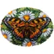 Carpet embroidery set Latch hook rug kit Carpet kit with hook needlework Cross-stitch Butterfly