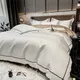 White Egyptian Cotton Bedding Sets Queen King Size Embroidery Duvet Cover Flat/Fitted Sheet Bed