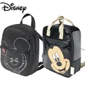 Disney Mickey Mouse Women's Backpack New Fashion School Bags for Boys Girls Cartoon Black Mickey