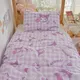 Sanrio Anime Series Lilac Duvet Cover Cartoon Kuromi Cute Bedding Set Pillowcase Children's Birthday
