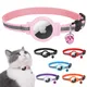 New For Apple Airtag Case Cat Collar With Bell Reflective Anti-Lost Pet Cat Collar For GPS Finder