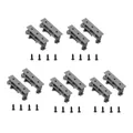 5 Set PCB DIN C45 Rail Mount Adapter For DIN 35 Mounting Rails Plastic PCB Mount Bracket Clips Mount