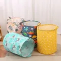 Foldable Dirty Laundry Basket Cotton and Linen Clothing Basket Baskets for Bedroom Home Laundry
