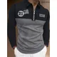 Mens Long Sleeved Polo Shirt Printed Personalized Hot Selling High-quality