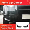High Quality Front Lip Corner for Land Rover Defender 90 110 Accessories 2020-2023 Gloss Black Front