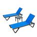 Latitude Run® Patio Chaise Lounge Chair Set Of 3 | Wayfair 4A5ED3DF1E374FBC81C0276563708305