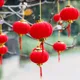 30Pcs 3cm Small Flocking Red Lanterns DIY Mini Lucky Hanging Lantern Wedding Party Decor Chinese