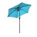 Latitude Run® Clichy 90" Market Umbrella w/ Crank Lift Counter Weights Included, Steel | 84 H x 90 W x 90 D in | Wayfair