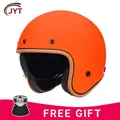 Offener Helm für Männer Retro Motorrad helme Vintage Jet Helm Cafe Racer Half Face Helm Frauen Dot