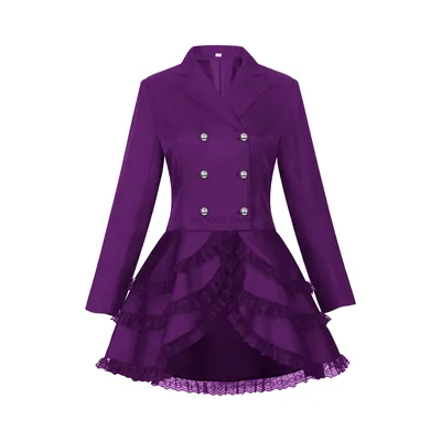 Neues mittelalterliches viktorianisches Kostüm für Damen, Smoking, Frack, Gothic, Steampunk, Graben, Image