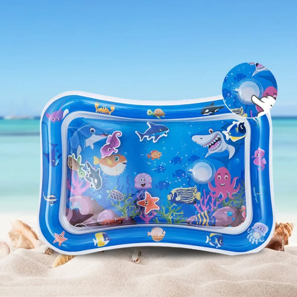 Baby Wasser Spiel matte PVC Säugling Bauch Zeit aufblasbare Kissen Kleinkind Wasser Pad für Kinder frühe Bildung Entwicklung Aktivität Spielzeug Image