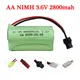 Batterie aste pour voiture RC batterie NiMh 24.com 3.6V 2800mAh 3.6V Nimh Pilas 3.6V jouet
