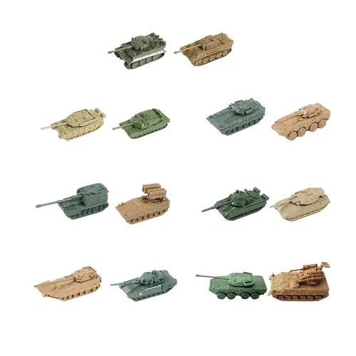 2 Stück gepanzerter Panzer Spielzeug panzer Modell Puzzle verfolgt Raupen wagen im Maßstab 1:144 für
