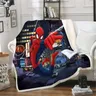 Spider-Man Winter Baby coperta Anime peluche coperte pelose getta per letto in pile