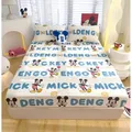 Disney-Draps College Stitch Cartoon Ture PoChaînes Protège-matelas Draps coordonnants Doux pour